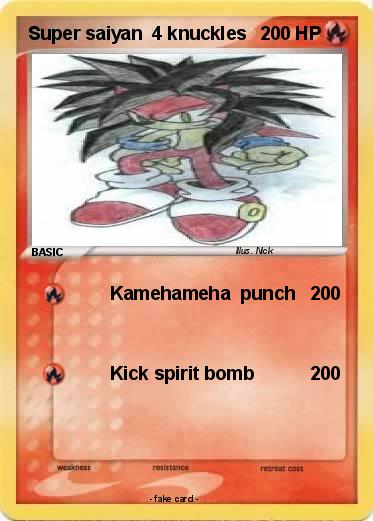Pokemon Super saiyan  4 knuckles