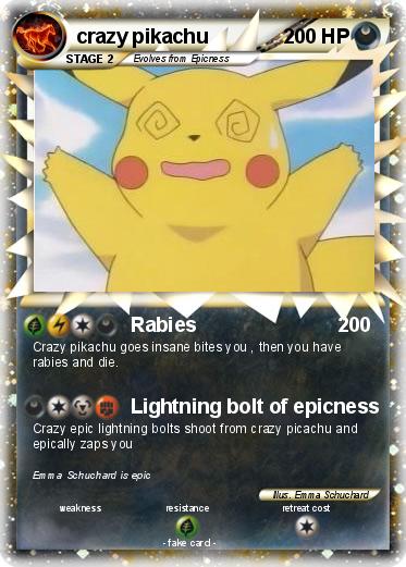 Pokemon crazy pikachu