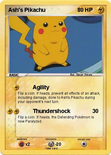 Pokemon Ash's Pikachu