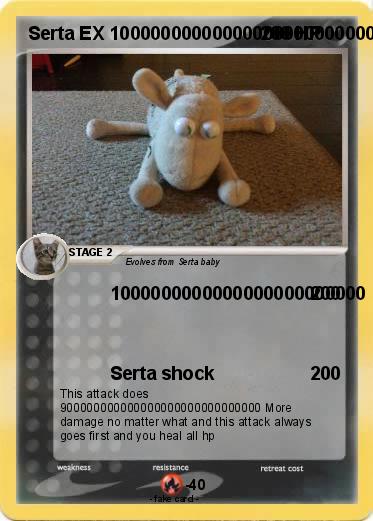 Pokemon Serta EX 100000000000000000000000000