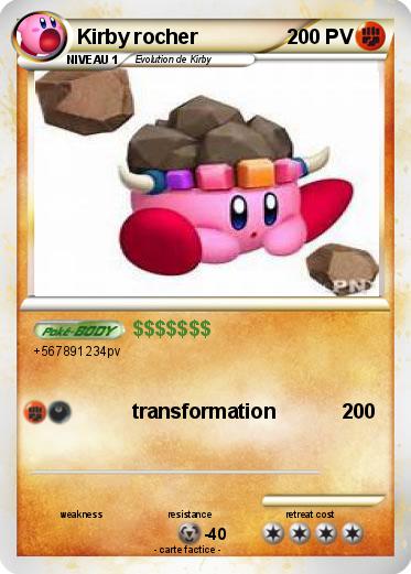 Pokemon Kirby rocher