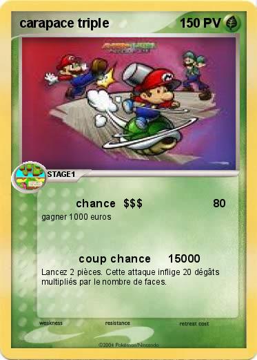 Pokemon carapace triple                