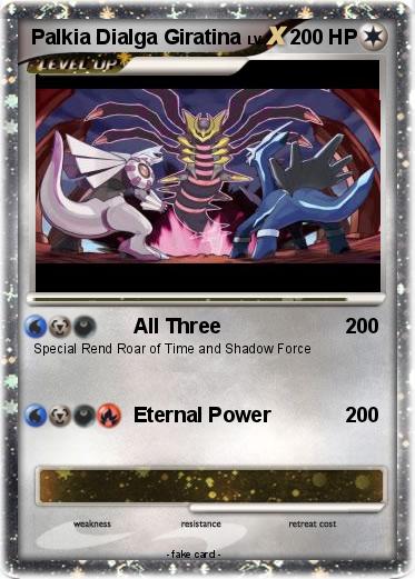 Pokemon Palkia Dialga Giratina