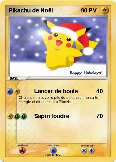 Pokemon Pikachu de Noël