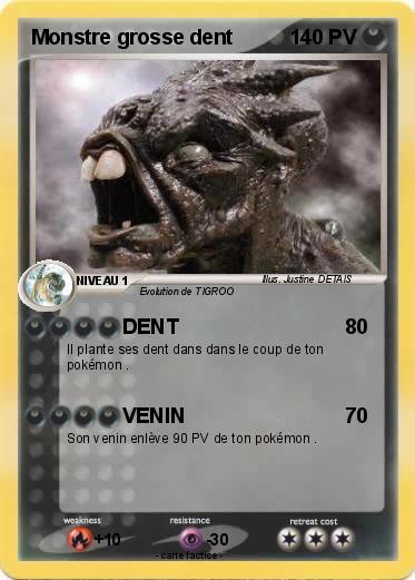 Pokemon Monstre grosse dent