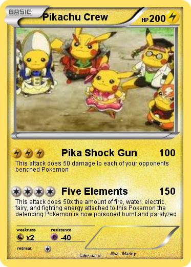 Pokemon Pikachu Crew