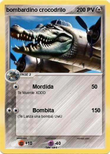Pokemon bombardino crocodrilo