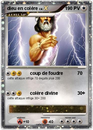Pokemon dieu en colère