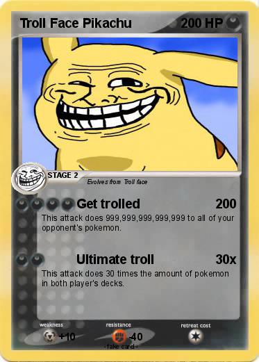 Pokemon Troll Face Pikachu