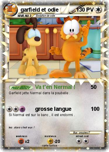 Pokemon garfield et odie
