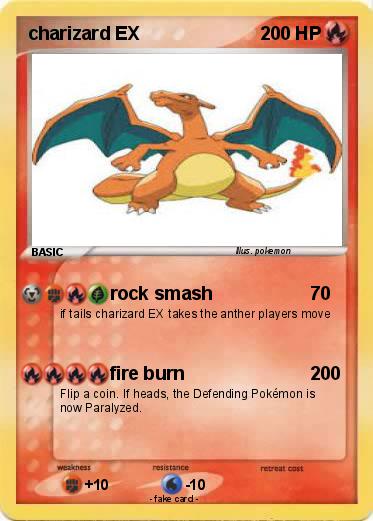 Pokemon charizard EX