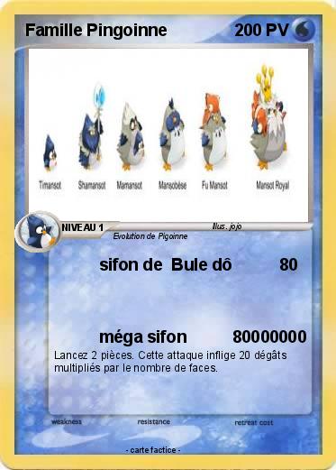 Pokemon Famille Pingoinne