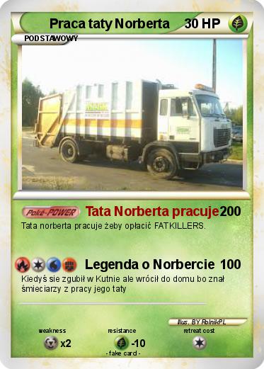 Pokemon Praca taty Norberta