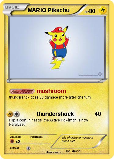 Pokemon MARIO Pikachu