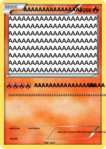 Pokemon AAAAAAAAAAAAAAAA