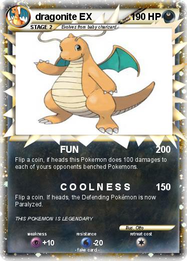 Pokemon dragonite EX