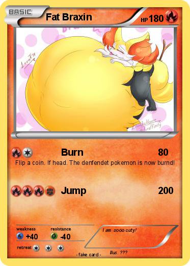 Pokémon Fat Braxin - Burn - My Pokemon Card