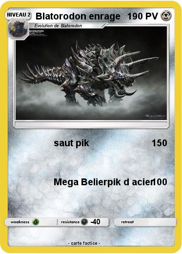 Pokemon Blatorodon enrage