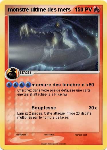 Pokemon monstre ultime des mers