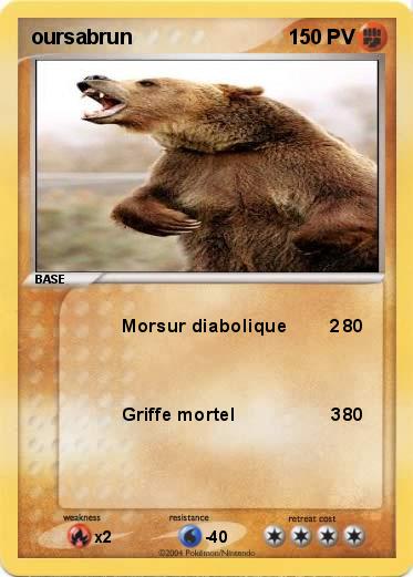 Pokemon oursabrun