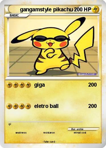 Pokemon gangamstyle pikachu