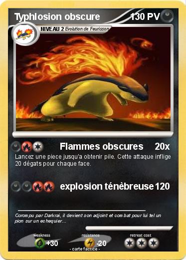Pokemon Typhlosion obscure