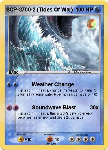 Pokemon SCP-3700-2 (Tides Of War)