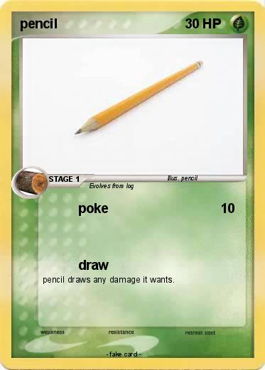 Pokemon pencil