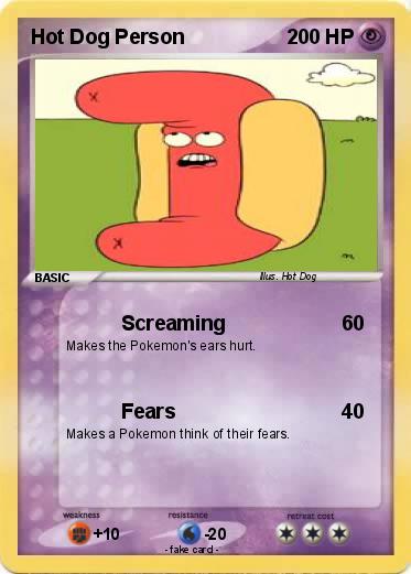 Pokemon Hot Dog Person