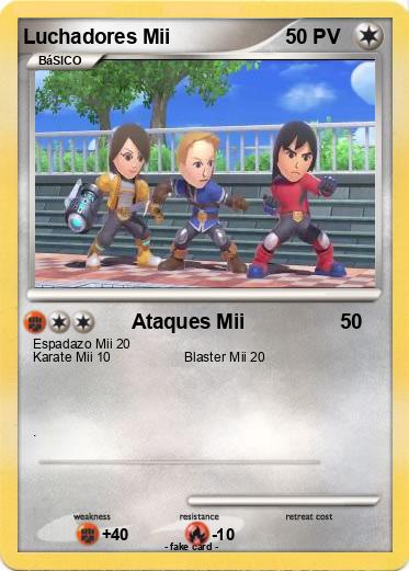 Pokemon Luchadores Mii