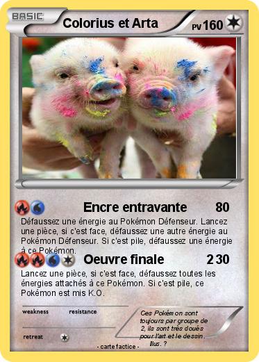 Pokemon Colorius et Arta