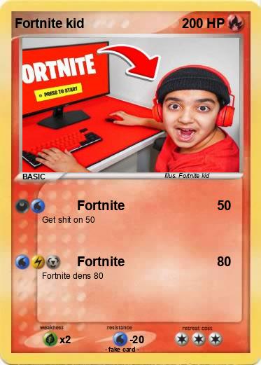 Pokemon Fortnite kid