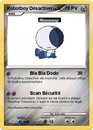 Pokemon Robotboy Désactiver