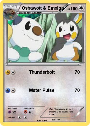 Pokemon Oshawott & Emolga