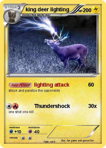 Pokemon king deer lighting