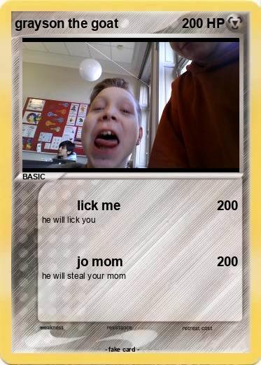 Pokemon grayson the goat