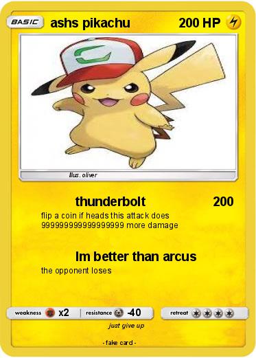 Pokemon ashs pikachu