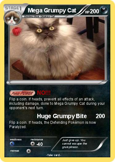 Pokemon Mega Grumpy Cat