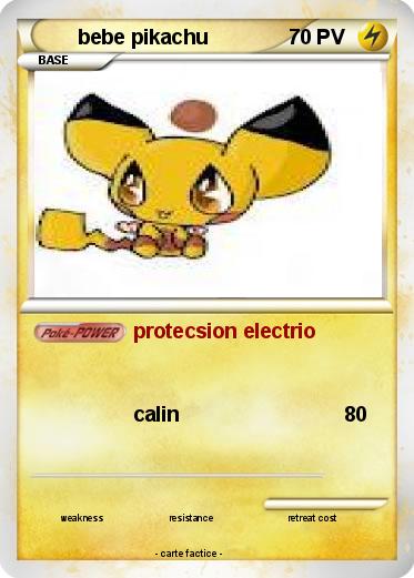 Pokemon bebe pikachu