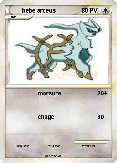 Pokemon bebe arceus