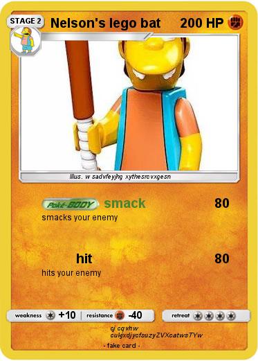 Pokemon Nelson's lego bat