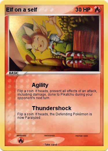 Pokemon Elf on a self