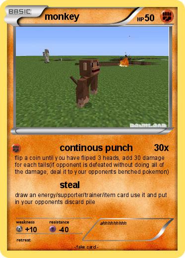 Pokemon monkey