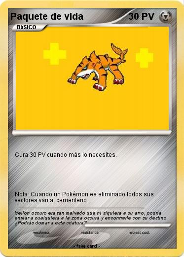 Pokemon Paquete de vida