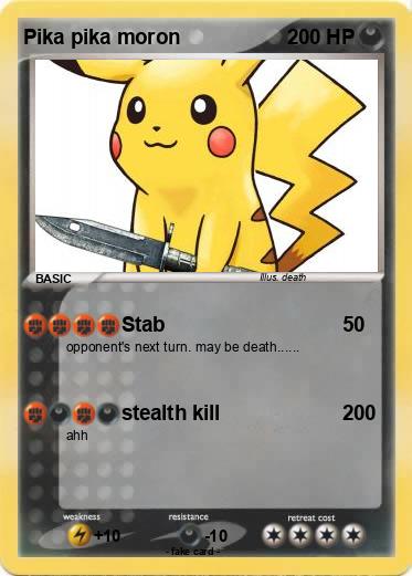 Pokemon Pika pika moron