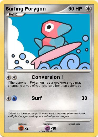 Pokemon Surfing Porygon
