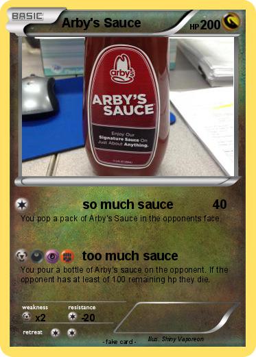 Pokemon Arby's Sauce