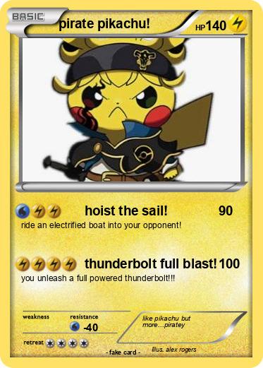 Pokemon pirate pikachu!