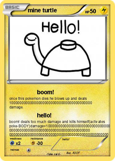 Pokemon mine turtle