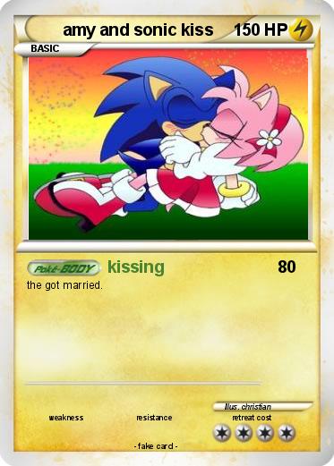 Pokemon amy and sonic kiss